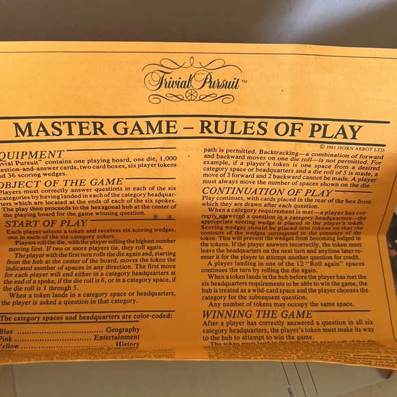Trivial Pursuit Master Game Genius Edition No 7 - Vintage 1981 Original - Picture 8 of 16
